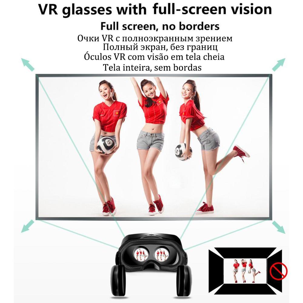 Virtual Reality 3D VR Glasses Headset Smart Helmet for Smartphones Mobile Phone Lenses with Headphone Controller Viar Binoculars