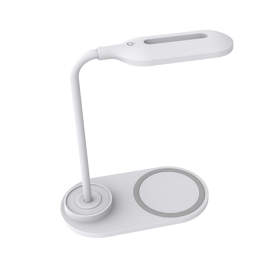 Touch Dimmable LED Desk Lamp 10W Wireless Charging/USB  Charging Table Light for Children Kids Reading Study Bedside Bedroom