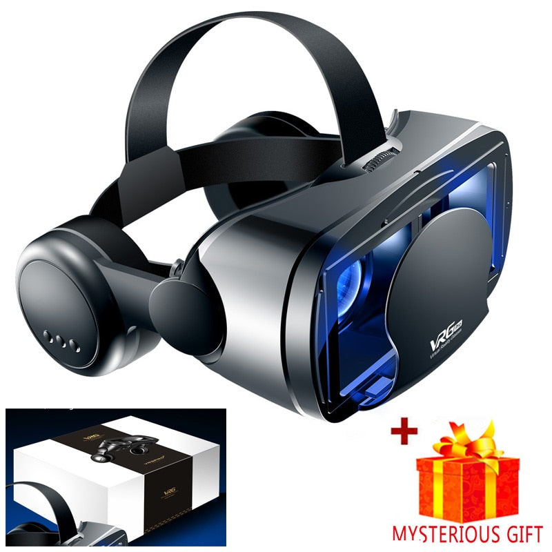 Virtual Reality 3D VR Glasses Headset Smart Helmet for Smartphones Mobile Phone Lenses with Headphone Controller Viar Binoculars