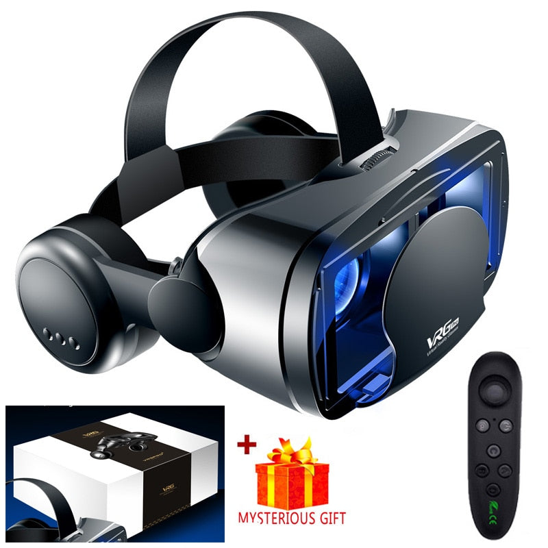 Virtual Reality 3D VR Glasses Headset Smart Helmet for Smartphones Mobile Phone Lenses with Headphone Controller Viar Binoculars