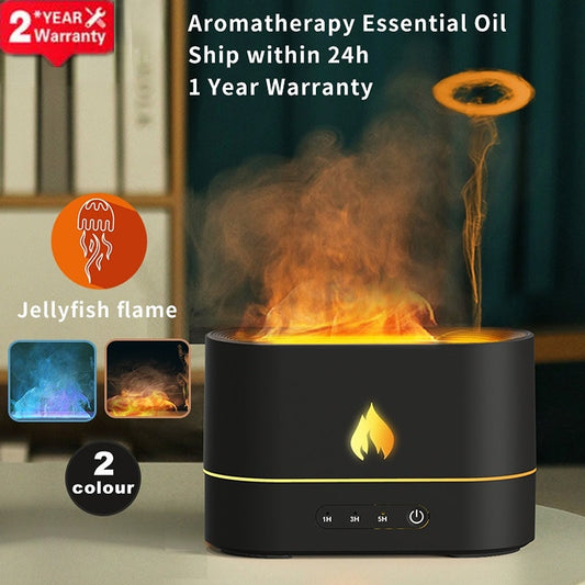 Flame Air Humidifier Ultrasonic Aromatherapy Humidifiers Diffusers Volcano Mist Maker Fragrance Essential Oil Aroma Difusor